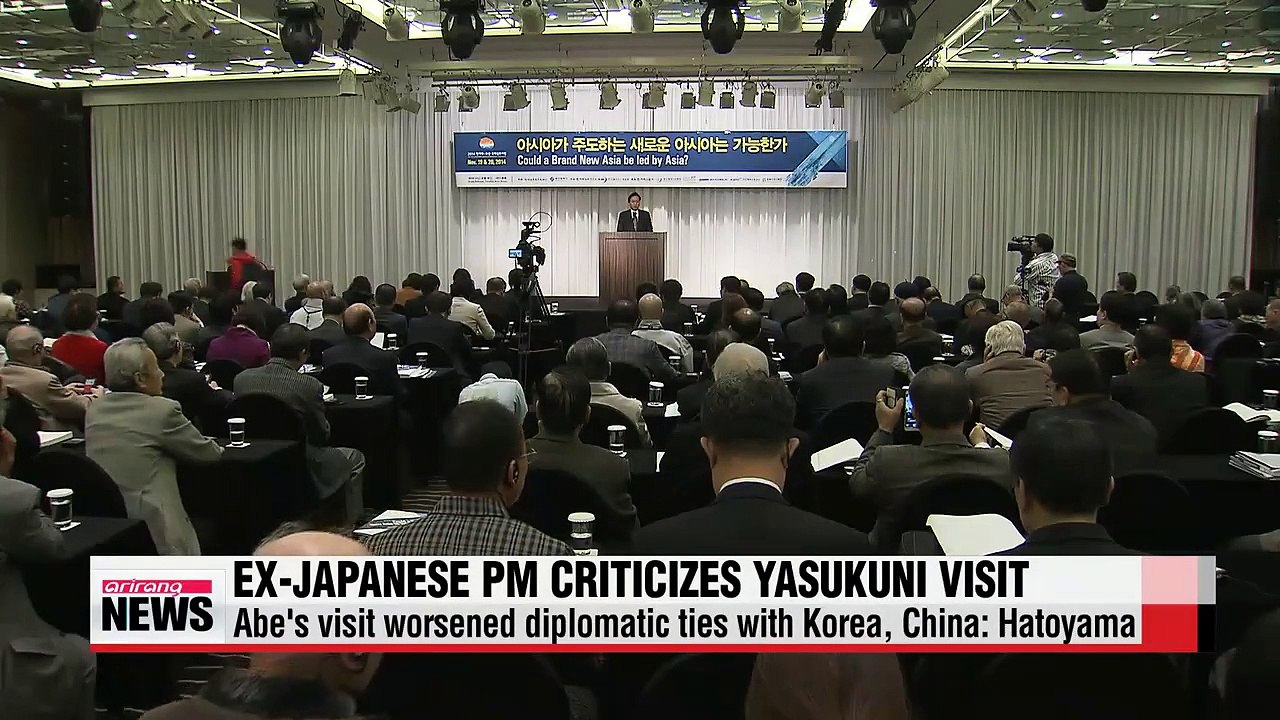 Former Japanese PM criticizes Abe for visiting Yasukuni shrine