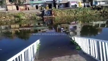 انهيار كوبري للمشاة بمنطقة القزاز بالبحيرة