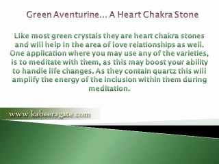 Healing Crystal Green Aventurine Stone Meaning