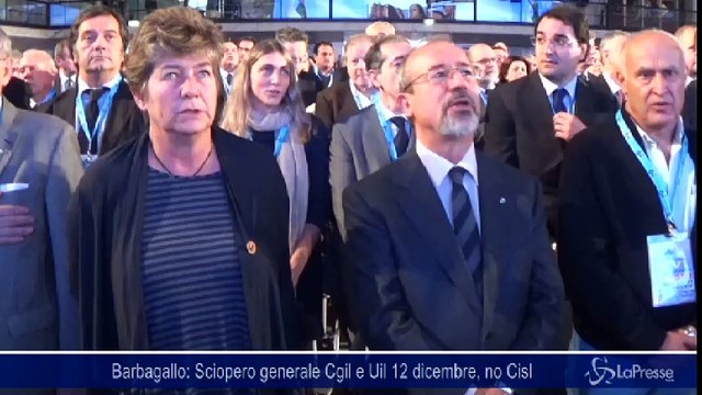 Lavoro, Barbagallo: Sciopero generale Cgil e Uil 12 dicembre, no Cisl