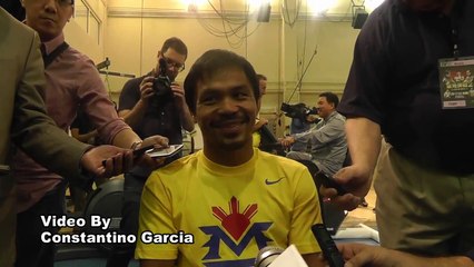 Manny Pacquiao On Floyd Mayweather Making Fun On Him  - esnews boxing