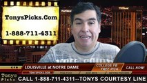 Notre Dame Fighting Irish vs. Louisville Cardinals Free Pick Prediction NCAA College Football Odds Preview 11-22-2014