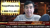 California Golden Bears vs. Stanford Cardinal Free Pick Prediction NCAA College Football Odds Preview 11-22-2014