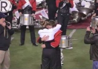 Man Hides Amongst Marching Band to Spring Romantic Proposal