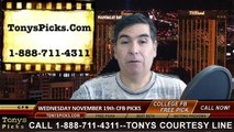 Free Wednesday Night College Football Picks Betting Predictions Odds Previews 11-19-2014