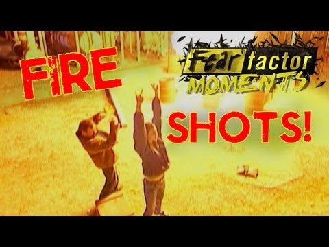 Fear Factor Moments | Fire Torch Toss & Drink