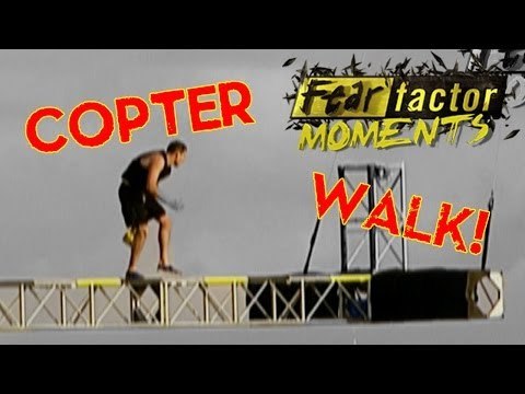 Fear Factor Moments | Dual Helicopter Beam Walk