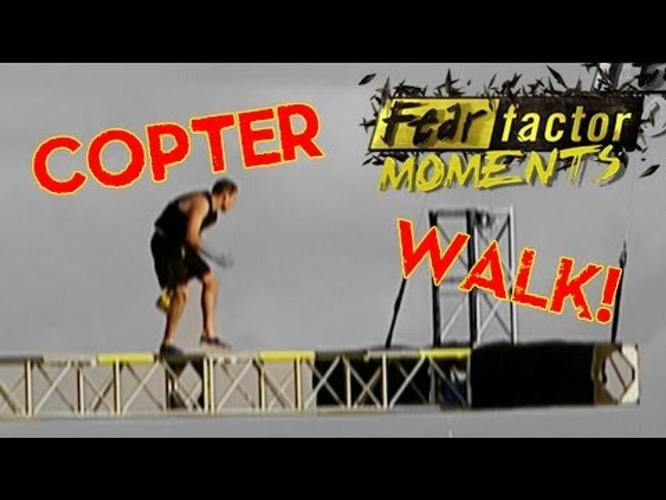 Fear Factor Moments | Dual Helicopter Beam Walk