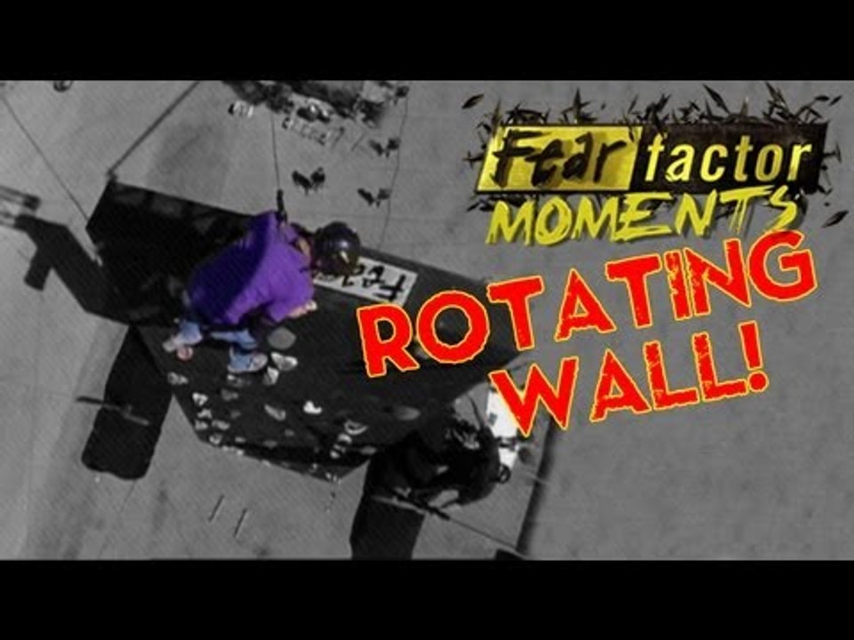 Fear Factor Moments | Rotating Climbing Wall