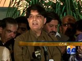 Govt to facilitate peaceful political gathering in Islamabad, says Nisar-Geo Reports-19 Nov 2014