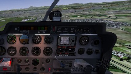 Flightgear approche contrôlée à LFLC en DR400 180cv