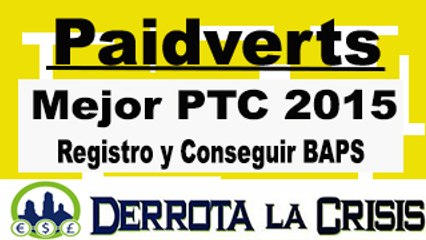 Paidverts, Registro y Como Ganar Puntos (BAPS)   Mejor PTC del Momento 2014