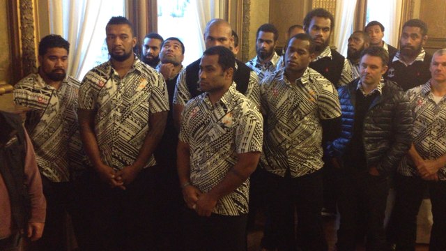 Les équipes des Fidji et USA à Vannes