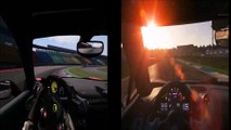 Ferrari 458 and McLaren MP4-12c, Hockenheimring, Side by Side, Onboard, Assetto Corsa and Project CARS