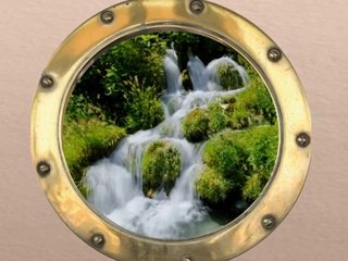 Animated Window Waterfall hublot2