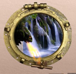 Animated Window Waterfall hublot3