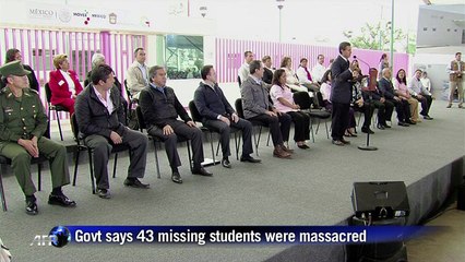 Mexico leader condemns protests over 43 missing students