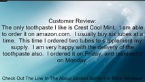 Crest Cavity Protection Gel Toothpaste Cool Mint Gel, 6.4 oz., 2 Count Review