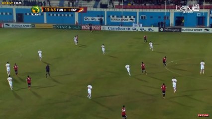 الهدف الاول لمصر وتونس 19-11-2014