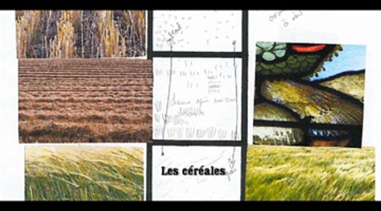 Croquis du maitre verrier pour les vitraux d'Eaux-Puiseaux