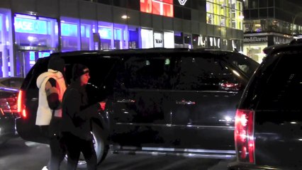 Justin Bieber arrives to garage of his hotel in NYC