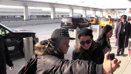 Lea Michele at JFK Airport in NY