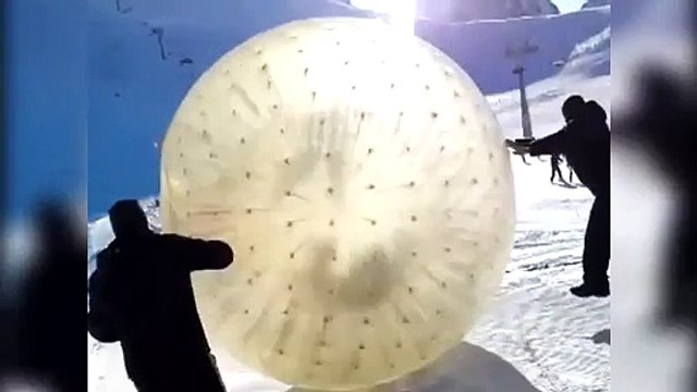 Russian Zorb pair flee after man killed