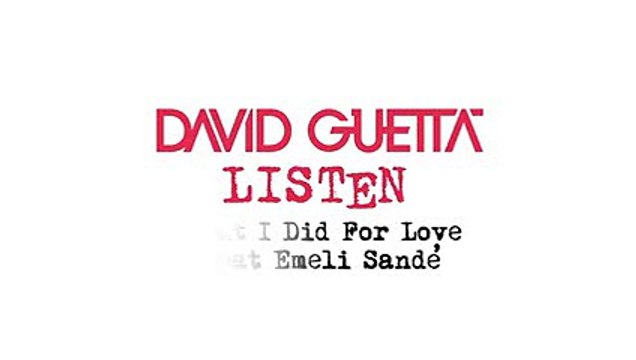 David Guetta - Listen - new album audio mix