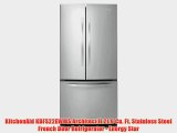 KitchenAid KBFS22EWMS Architect II 219 Cu Ft Stainless Steel French Door Refrigerator Energy Star