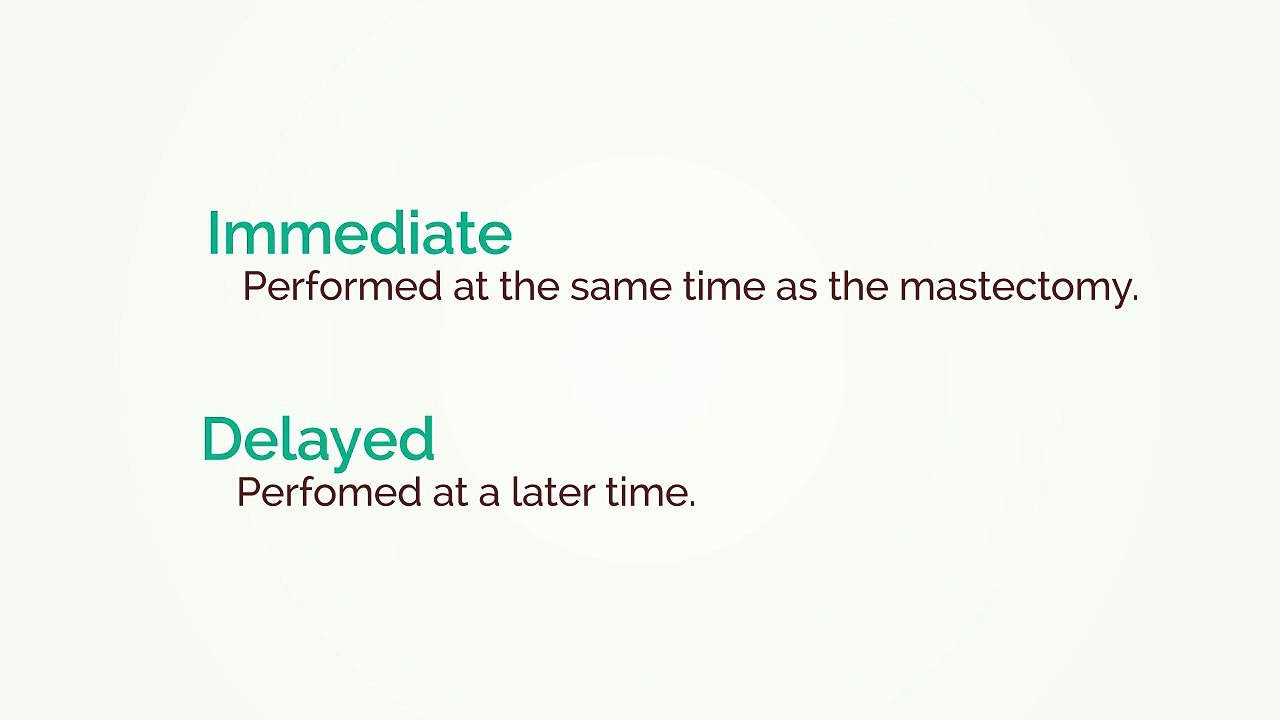 Immediate Vs Delayed: Breast Reconstruction Timing