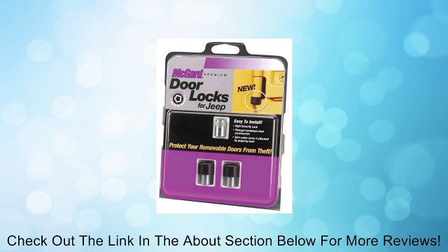 McGard 76057 Black (M6 x 1.0 Thread Size) 2-Door Lock Set for Jeep Wrangler, (Set of 2) Review