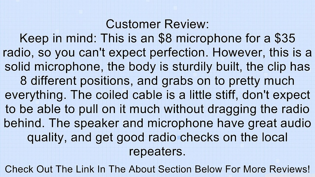 Etekcity� Two Way Radio Handheld BAOFENG UV-5R Speaker for Dual Band Radio Review