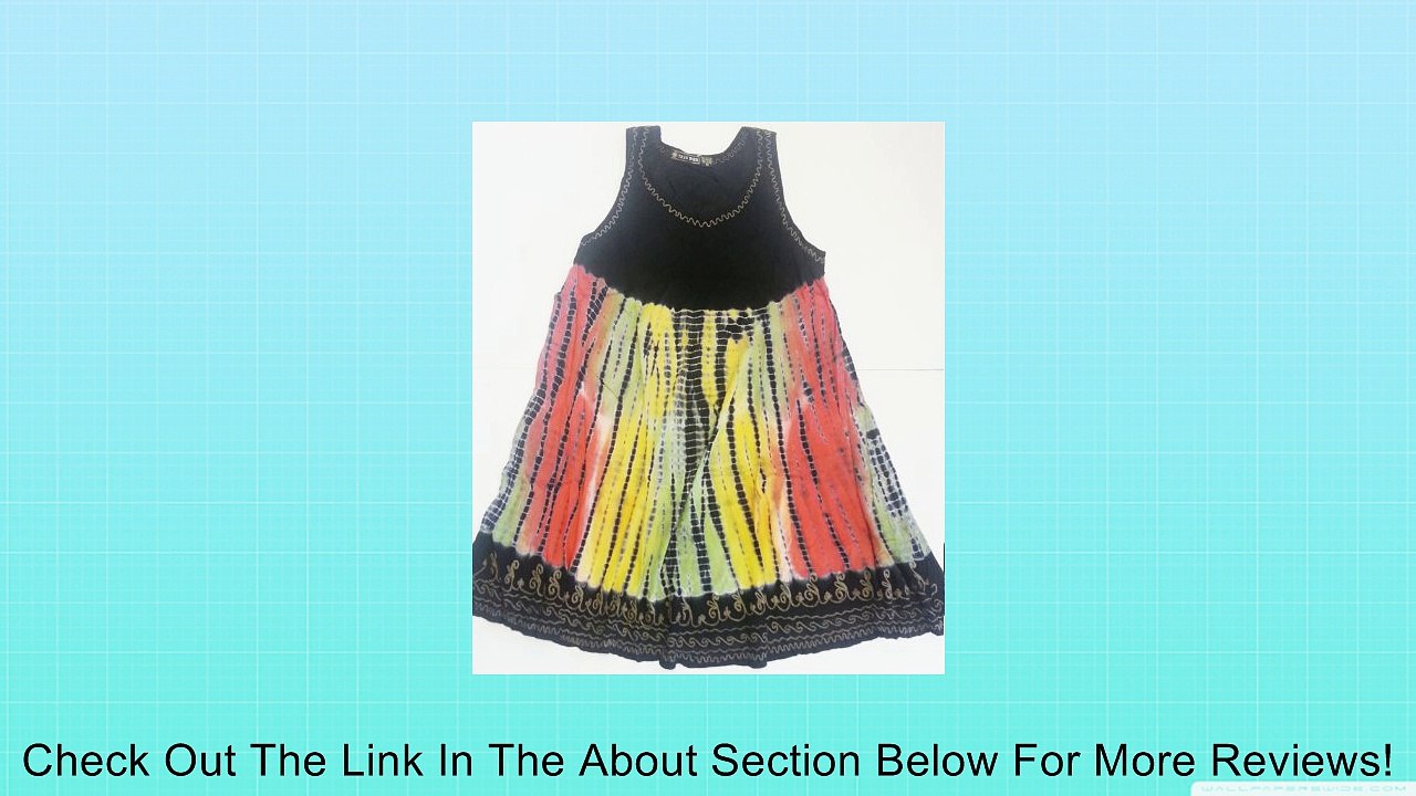 Missy and Plus Size Raya Sun Embroidered Tie Dye Dress/Cover Up Review