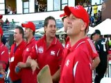 Auction winner smacks Shane Warne around in a charity cricket over