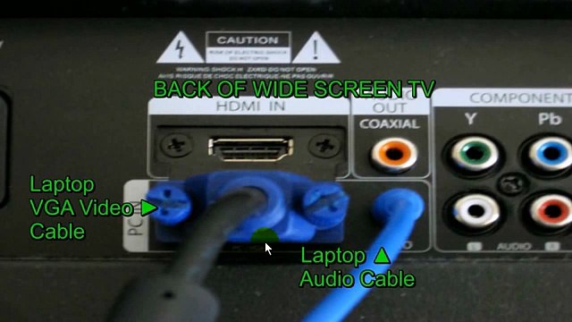 How to Connect Laptop to TV using VGA Cable!!! - Quick & Easy