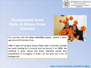Surrogacy Journey : Kate & Glenn at KIC