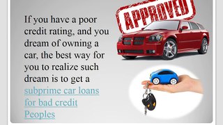 Subprime Car Loan Interest Rates,Guaranteed Approval