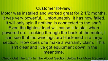 5HP 3450RPM 56FR 1PH OPD CMO5256 Power Tech Air Compressor Motor Review