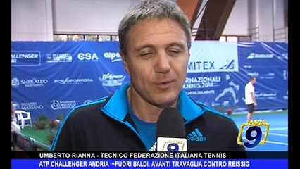 ATP CHALLENGER ANDRIA | Fuori Baldi, avanti travaglia contro Reissing