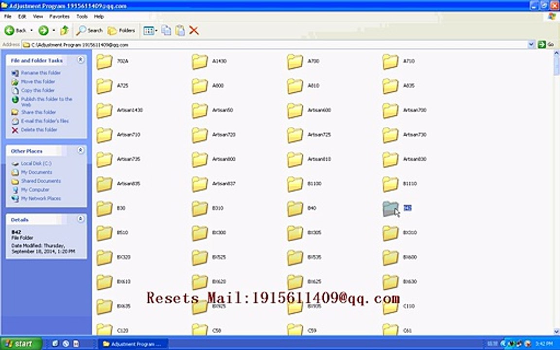RESET EPSON Resets B42WD Adjustment Program resetter
