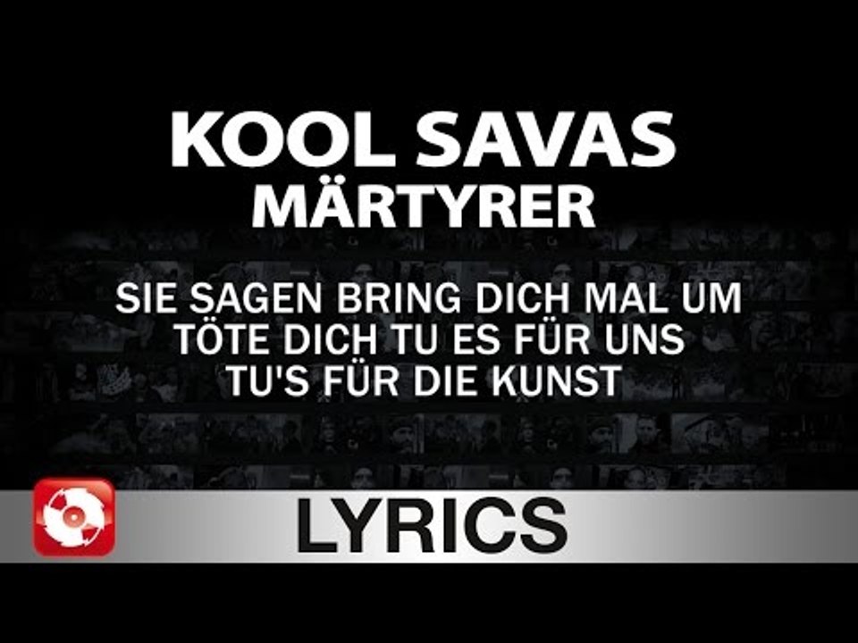 KOOL SAVAS - MÄRTYRER - AGGROTV LYRICS KARAOKE (OFFICIAL VERSION)