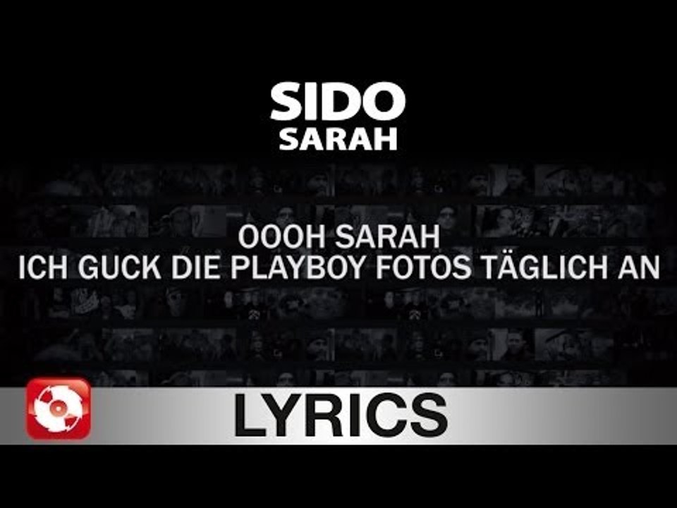 SIDO - SARAH - AGGROTV LYRICS KARAOKE (OFFICIAL VERSION)
