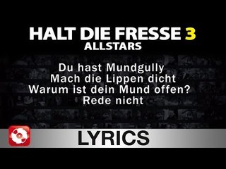 HDF 3 ALLSTARS - AGGROTV LYRICS KARAOKE  (OFFICIAL VERSION)