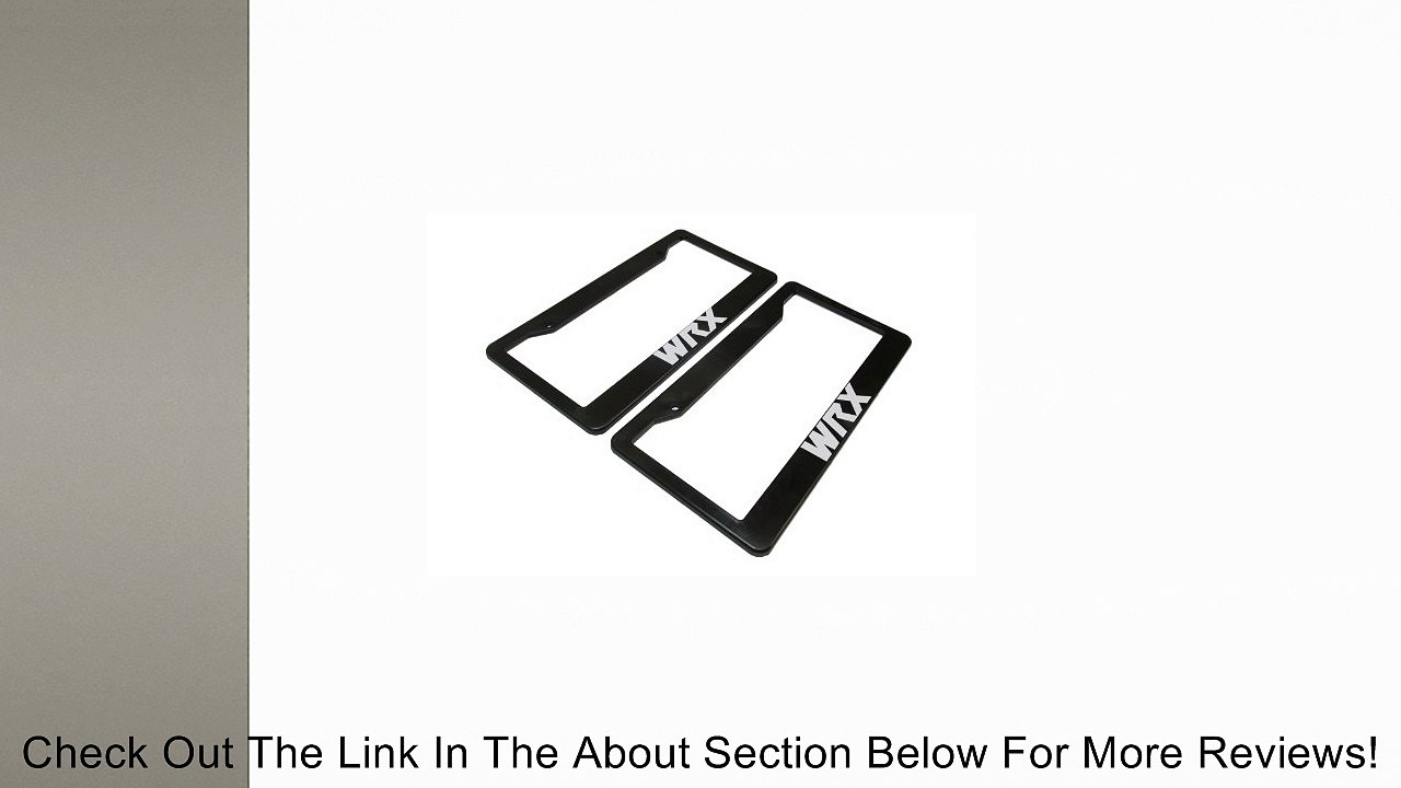 WRX License Plate Frame 2 Black