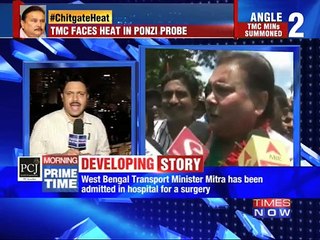 Mitra hospitalised in Kolkata