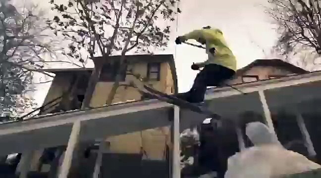 Street Skiing In Trail, British Columbia at videotri