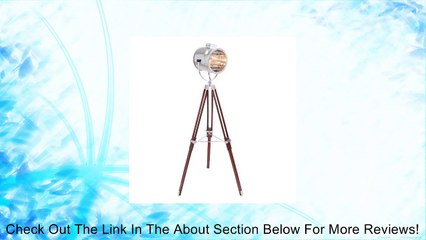 LumiSource Ahoy Adjustable Floor Lamp, Silver/Brown Review