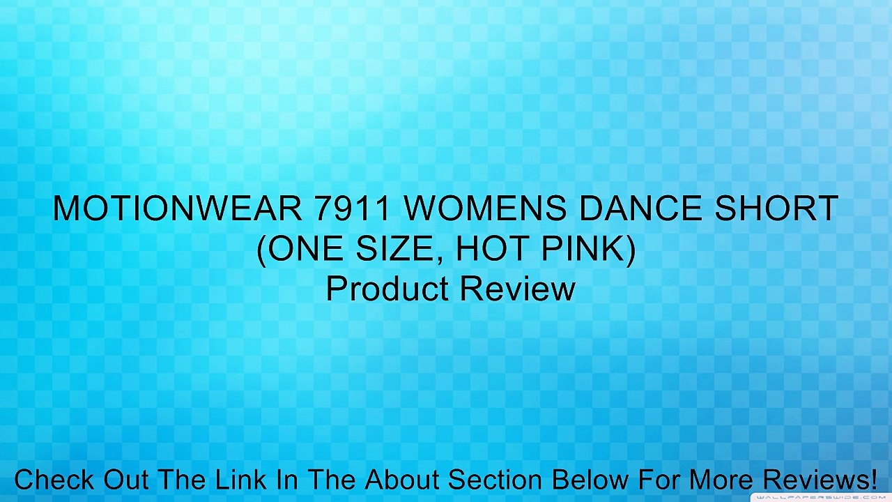 MOTIONWEAR 7911 WOMENS DANCE SHORT (ONE SIZE, HOT PINK) Review