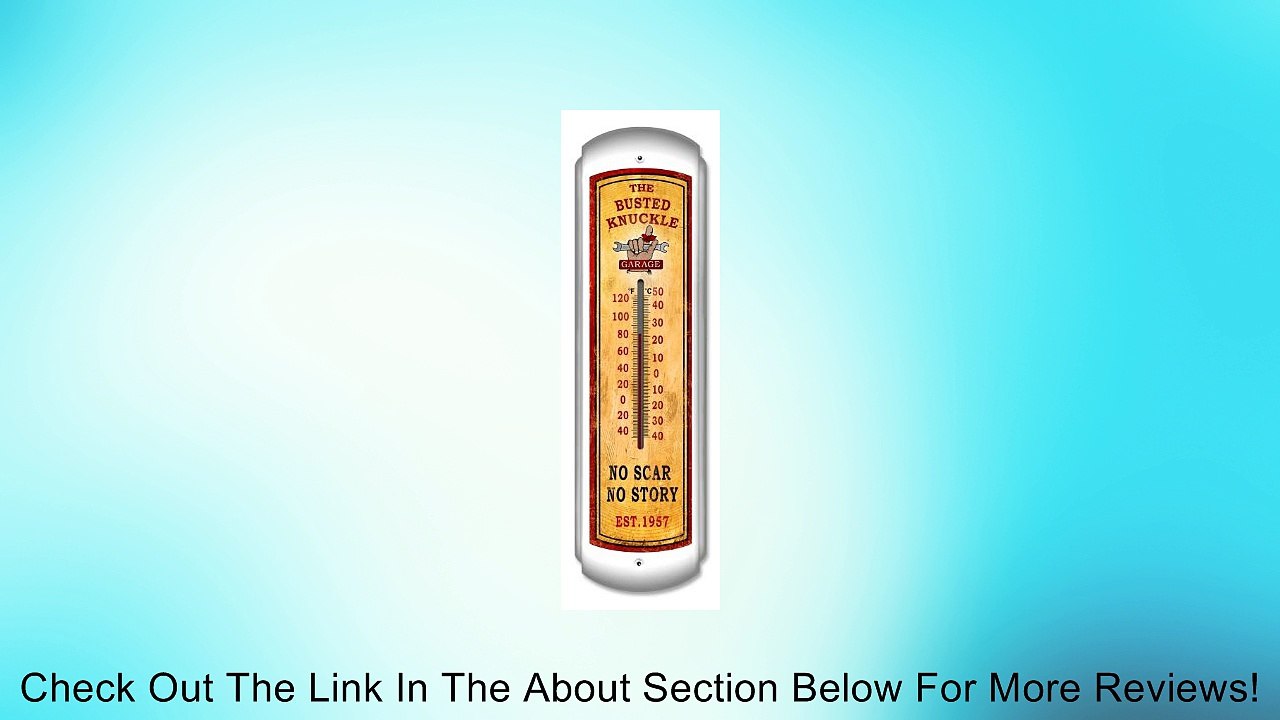 Busted Knuckle Garage BUST142 Oversized Automotive Wall Thermometer Review