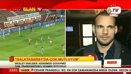 Sneijder: "G.Saray'da çok mutluyum"